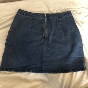 Denim mini skirt